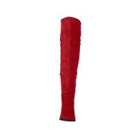 Overknee boots, red
