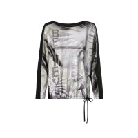 Shirt with shiny effect, sand-ecru