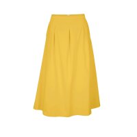 Box pleat stretch skirt,  yellow