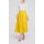 Box pleat stretch skirt,  yellow