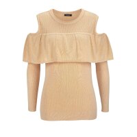 Volant-Pullover, sand