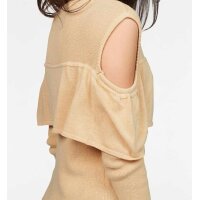 Volant-Pullover, sand