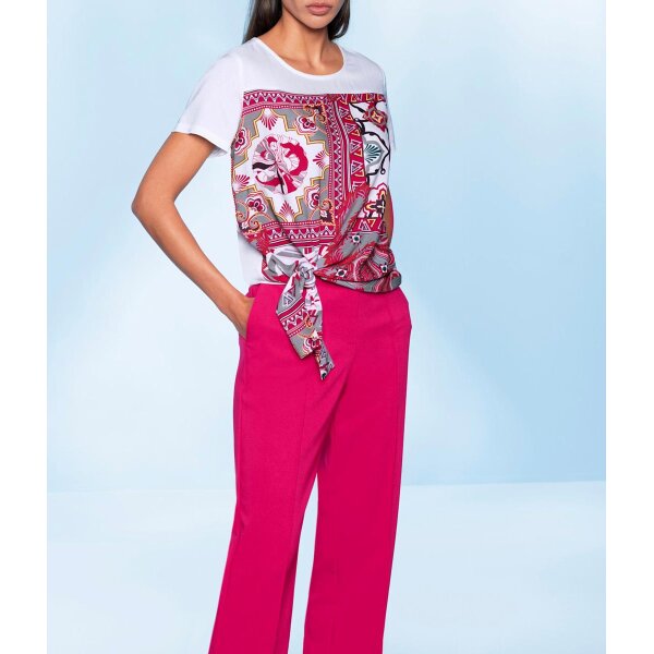Blusenshirt, ecru-rosé-bedruckt