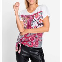 Blusenshirt, ecru-rosé-bedruckt