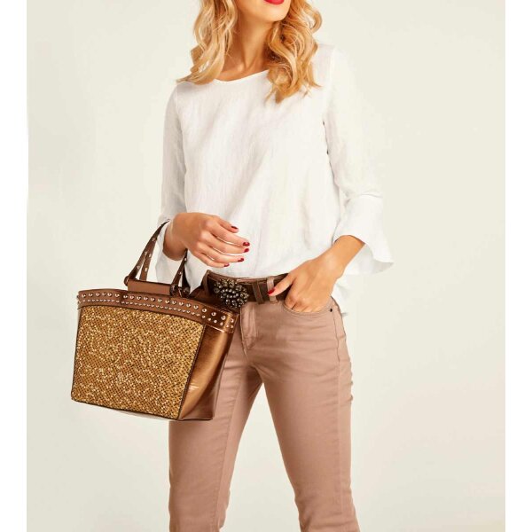 Linen blouse, offwhite
