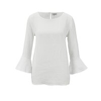 Designer-Leinenbluse, offwhite