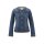 Denim jacket with effect yarn, blue denim