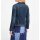 Denim jacket with effect yarn, blue denim