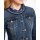 Denim jacket with effect yarn, blue denim