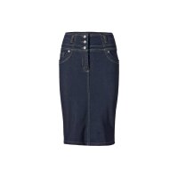 Optimizing denim skirt, dark denim