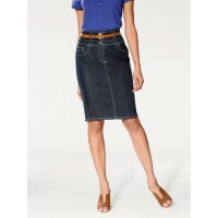 Designer-Optimizer-Jeansrock, dark-denim