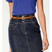 Designer-Optimizer-Jeansrock, dark-denim