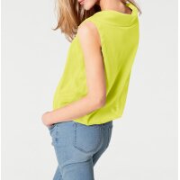 Chiffon blouse top, neon yellow