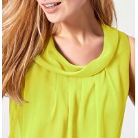 Chiffon blouse top, neon yellow