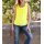 Chiffon blouse top, neon yellow
