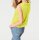 Chiffon blouse top, neon yellow