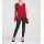 Wrap shirt with flounces, red