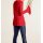 Wrap shirt with flounces, red