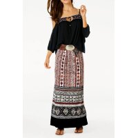 Designer-Druckrock, bunt