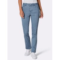 Stretch-Jeans mit seitlichen Biesen, blue-bleached