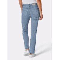Stretch-Jeans mit seitlichen Biesen, blue-bleached