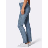 Stretch-Jeans mit seitlichen Biesen, blue-bleached