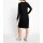 Jerseykleid m. Schriftzug, schwarz-ecru