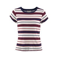 Marken-Streifenshirt, rot-blau-ecru