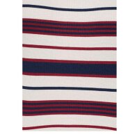 Marken-Streifenshirt, rot-blau-ecru