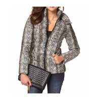 Snakeprint jacket, brown-multicolour