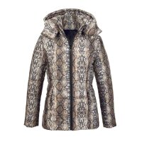 Snakeprint jacket, brown-multicolour