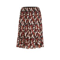 Designer-Chiffon-Druckrock, bunt