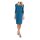 Carree-Kleid, blau