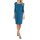 Carree-Kleid, blau