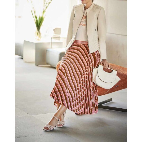 Pleat skirt, multicolour