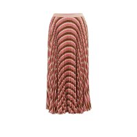 Pleat skirt, multicolour