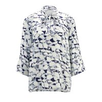 Druckbluse m. Schluppe, bunt