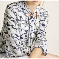 Druckbluse m. Schluppe, bunt