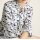 Druckbluse m. Schluppe, bunt