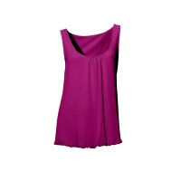 Designer-Zweilagiges-Blusentop, beere