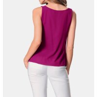Designer-Zweilagiges-Blusentop, beere
