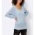 Oversizeowy sweter ajour, jasnoniebieski