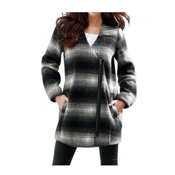 Wool coat, black-grey