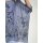 Designer-Drucktunika, rauchblau-bedruckt