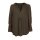 Bluse mit Stickerei, oliv