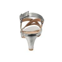 Ziegen-Nappaleder-Sandalette, silber