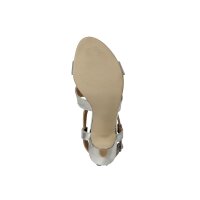 Ziegen-Nappaleder-Sandalette, silber