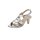 Ziegen-Nappaleder-Sandalette, silber