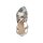 Ziegen-Nappaleder-Sandalette, silber