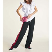 Bluse m. Volants, weiß